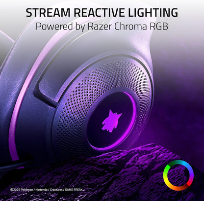 Razer Kraken Kitty V2 Pokémon Gengar Edition - USB Wired Headset