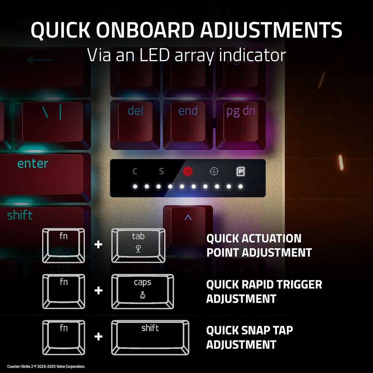 Razer Huntsman V3 Pro TKL Counter-Strike 2 Edition - Esports Gaming Keyboard