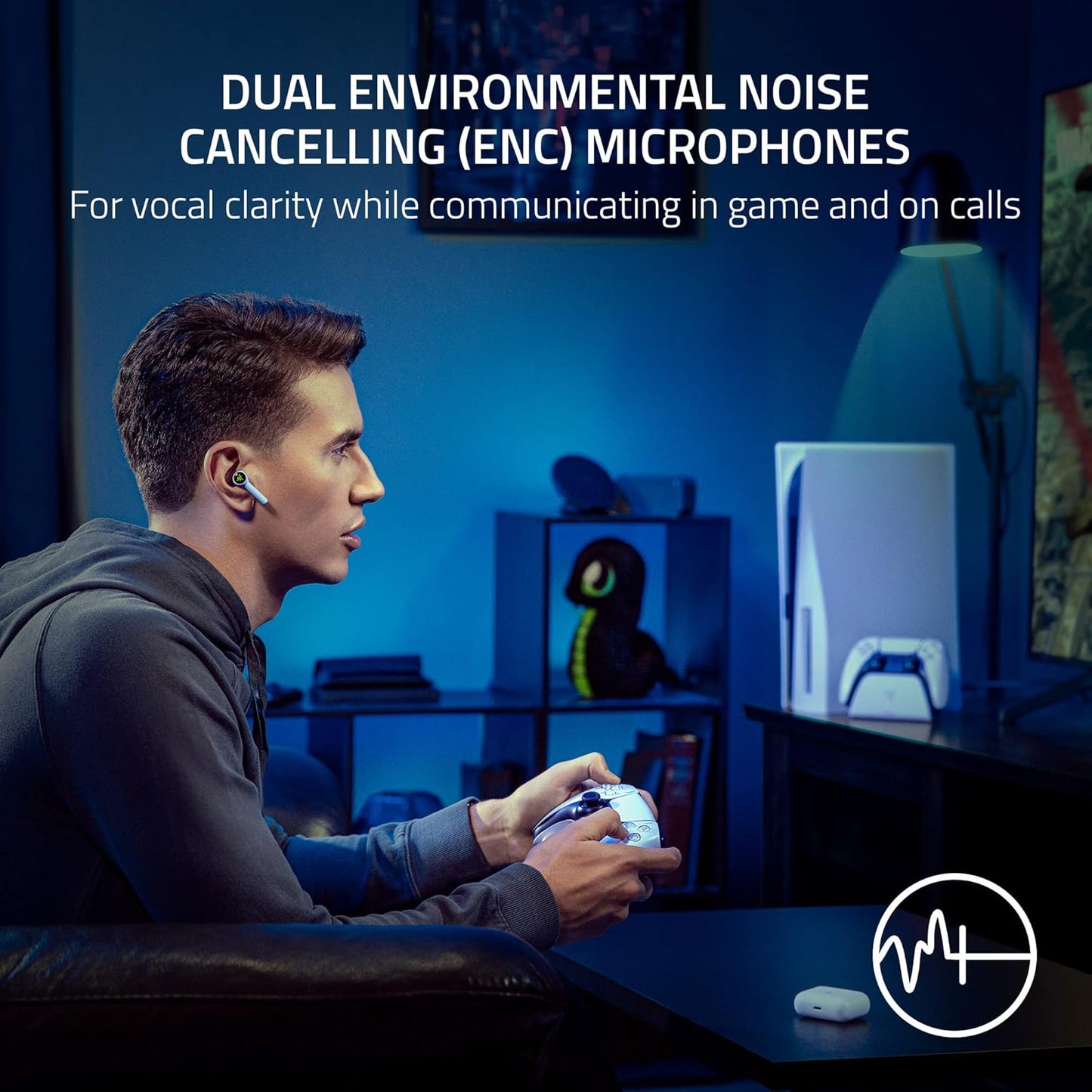 Razer Hammerhead HyperSpeed - Wireless Multi-Platform Gaming Earbuds with ANC