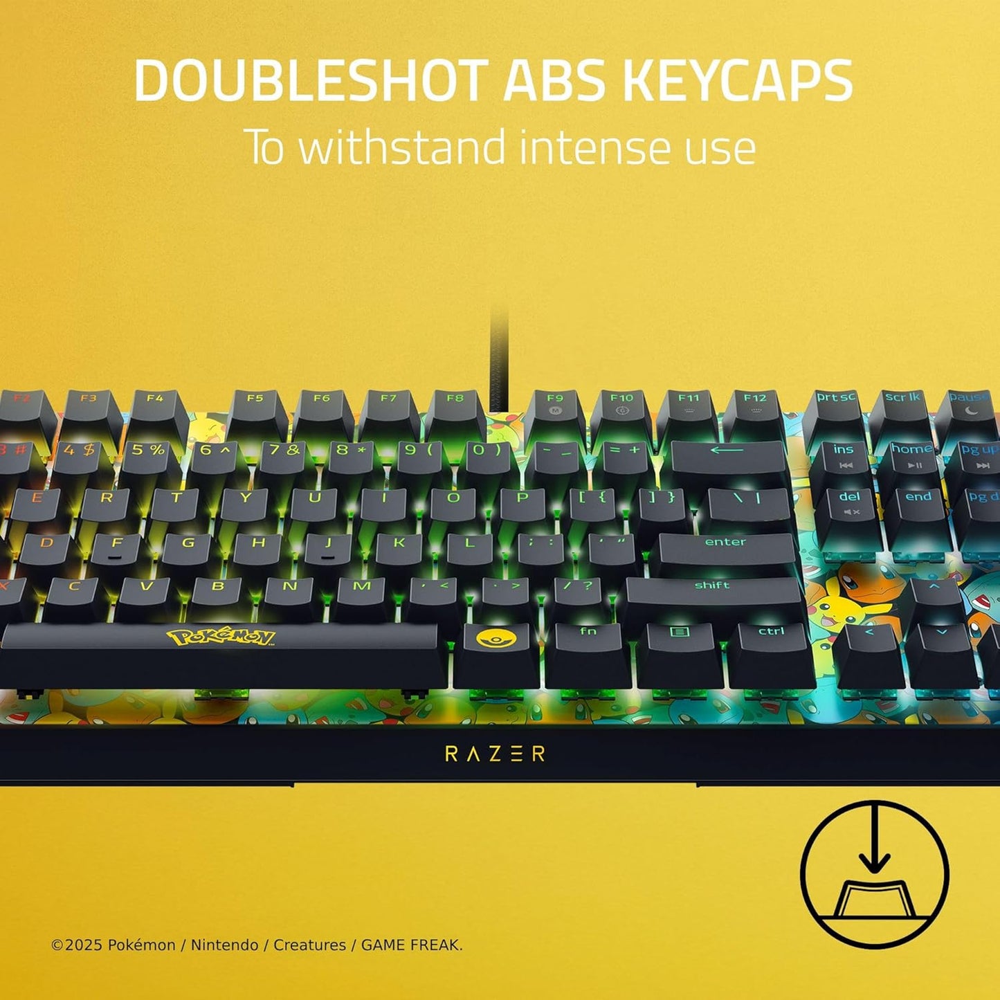 Razer BlackWidow V4 X Pokémon Edition Mechanical Gaming Keyboard – Green Switch