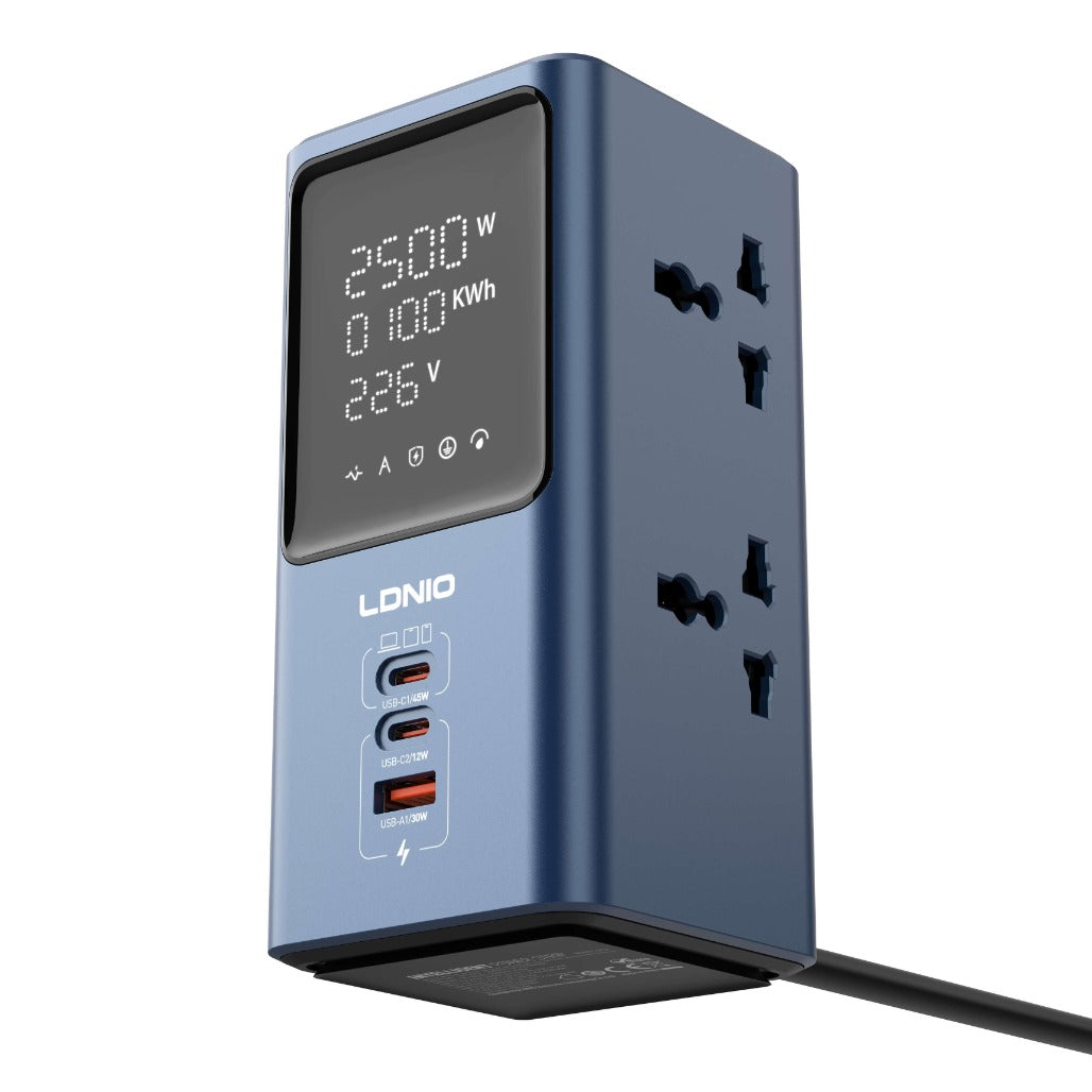 LDNIO 45W Universal Power Strip Desktop LED Power Adapter - SC2