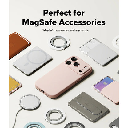 Ringke Silicone Magnetic Case - iPhone 17 Pro / iPhone 17 Pro Max - Pink Sand