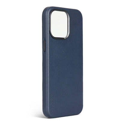 Decoded Leather Case for iPhone 17/16/15 Series - Navy