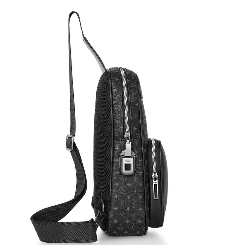 WIWU Master Anti-Theft Fingerprint Lock Crossbody Bag