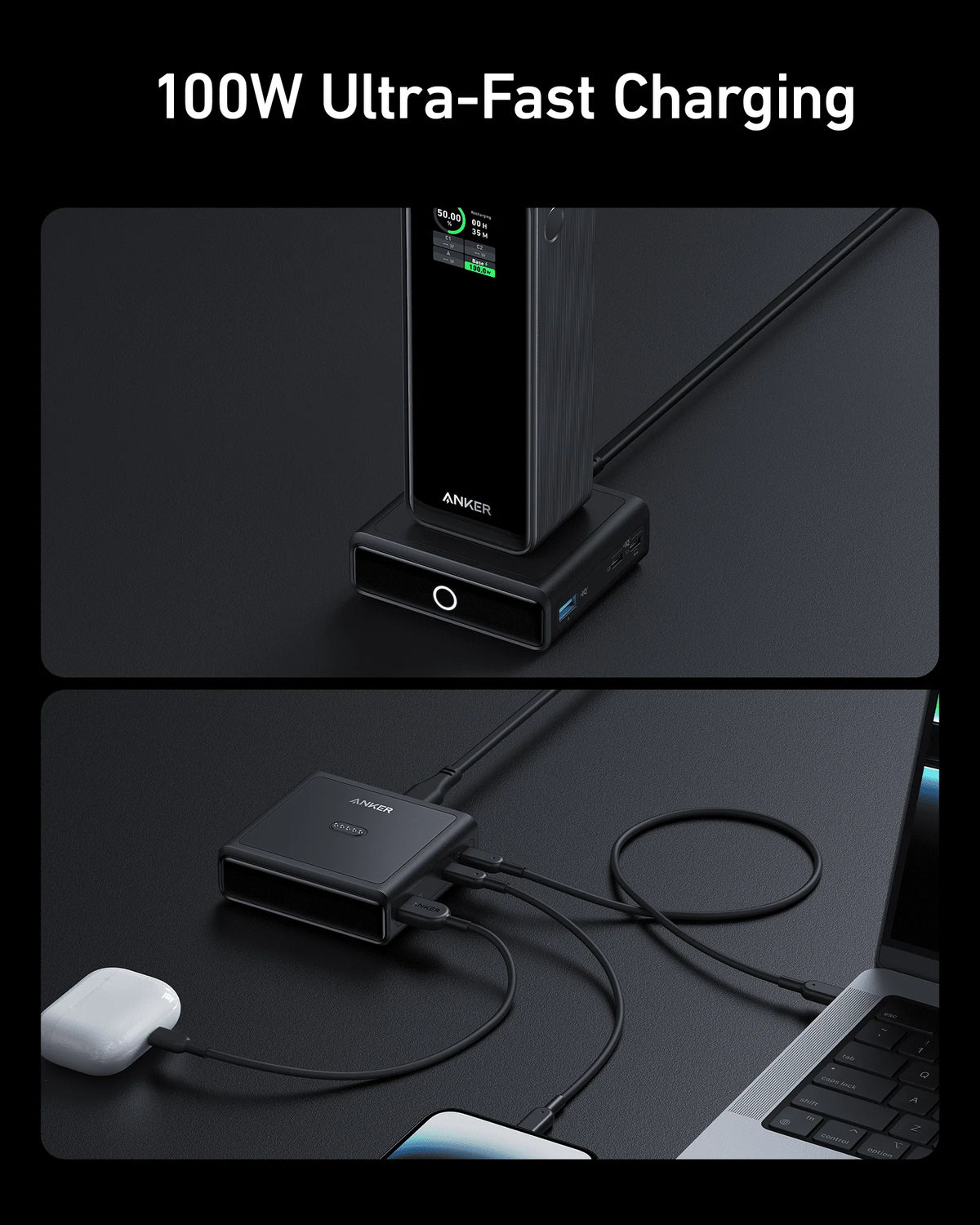 Anker 100W Charging Base for Anker Prime Power Bank - A1902311