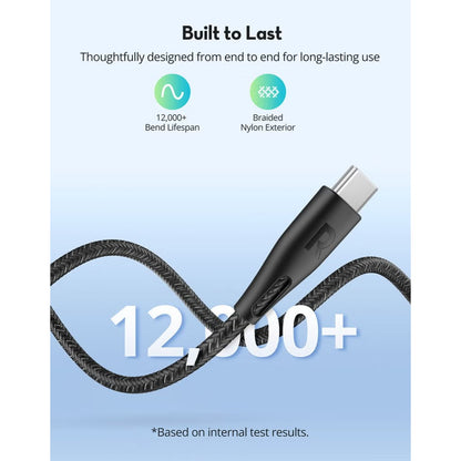 RAVPower 60W Fast Charging Nylon Braid Type-C to C Cable - 2M - RP-CB1031