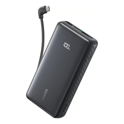 Anker - Zolo Power Bank (20K, 22.5W, Built-In USB-C Cable) - Black - A110EH11
