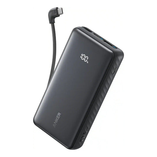 Anker - Zolo Power Bank (20K, 22.5W, Built-In USB-C Cable) - Black - A110EH11