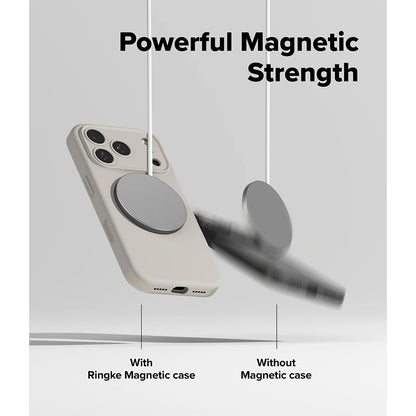Ringke Silicone Magnetic Case - iPhone 17 Pro / iPhone 17 Pro Max - Stone