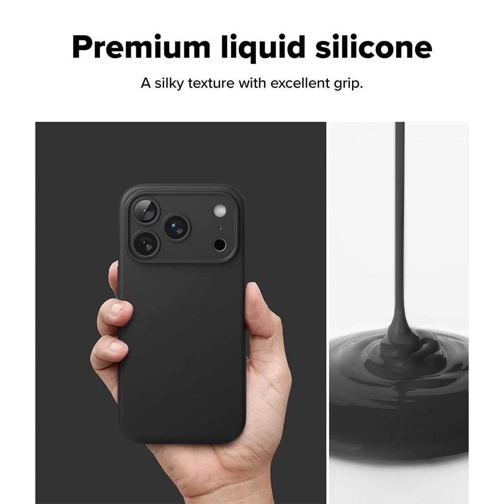 Ringke Silicone Magnetic Case - iPhone 17 Pro / iPhone 17 Pro Max - Black