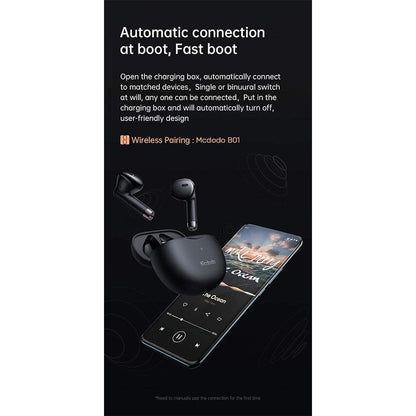 Mcdodo HP-8031 TWS Wireless Earbuds Lite – Bluetooth 5.3 with Charging Case