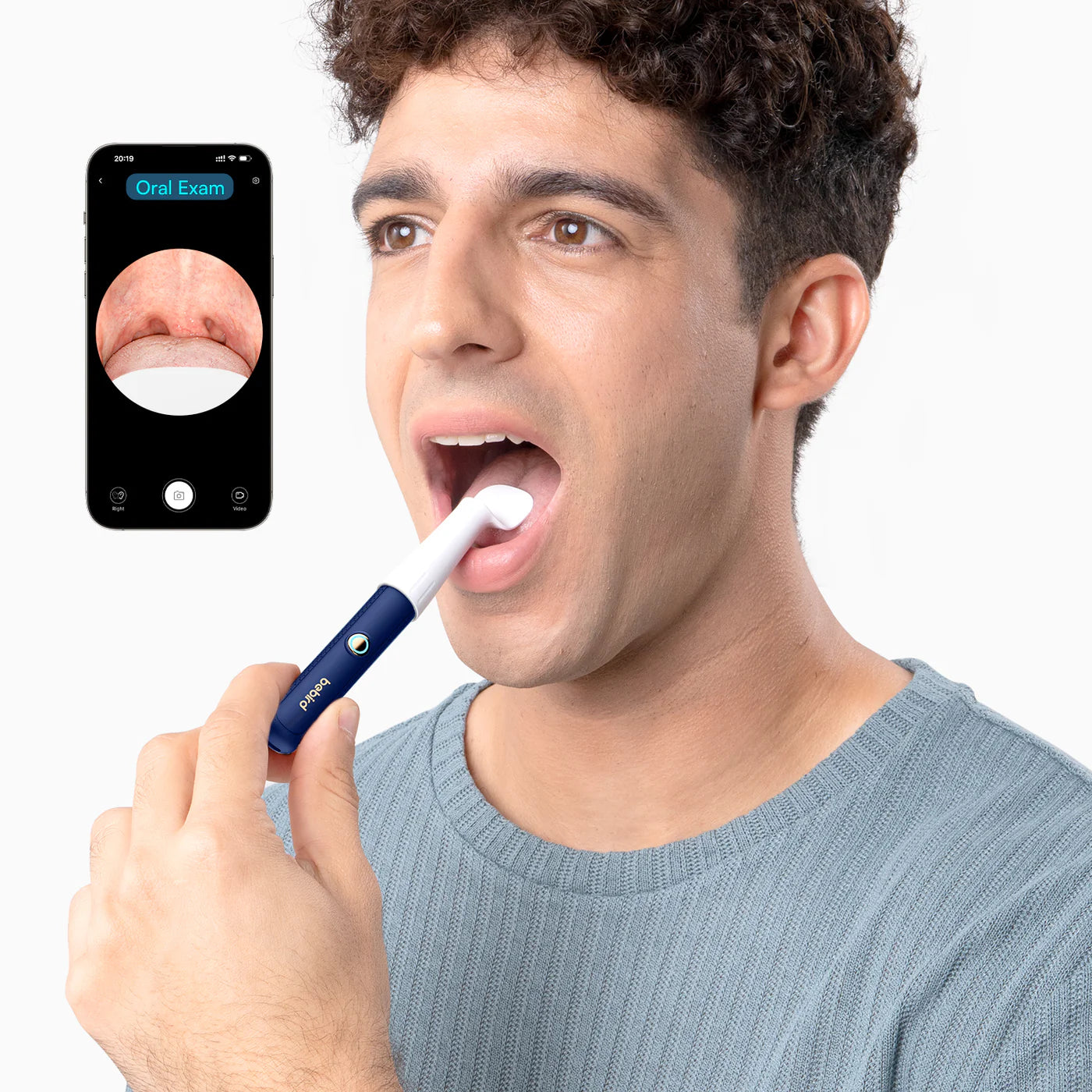 Bebird EarSight Plus Smart Visual Ear Cleaner – Blue / White