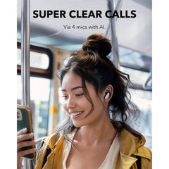 Anker Soundcore P30i Noise Cancelling Earbuds Powerful Bass 45H Playtime 2-in-1 Case and Phone Stand IP54 Water Resistant