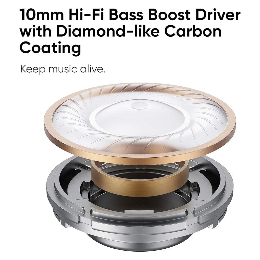 Realme DIZO GoPods TWS Active Noise Canceling Earbuds Hi-Fi Bass Boost Built-in Waterproof 25H Play Time Super Low Latency