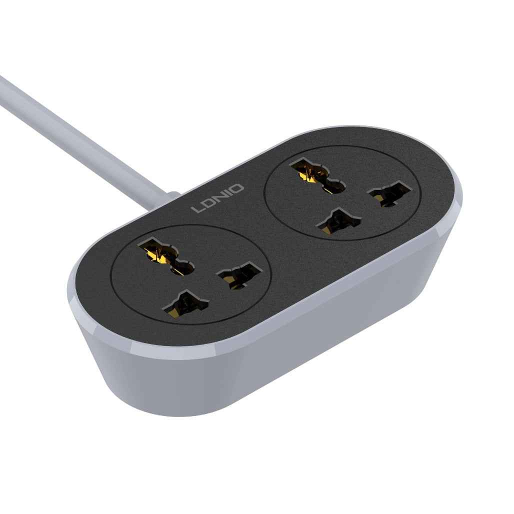 LDNIO 2 AC Outlet Universal Extension Power Socket 10M - SC2018-10M