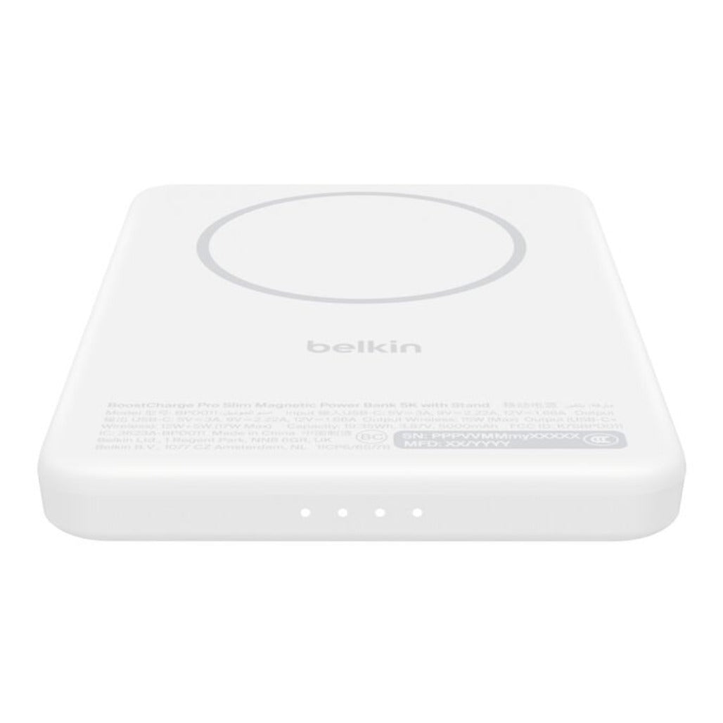 Belkin Slim Magnetic Power Bank 5K with Qi2 with Kickstand