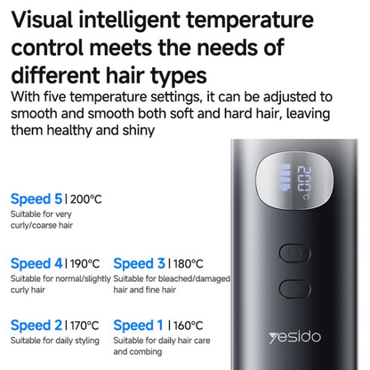 Yesido Hair Straightener MG23 - Black