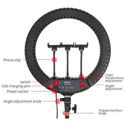 Jmary FM-18R 18" Ring Light - 112 Pieces