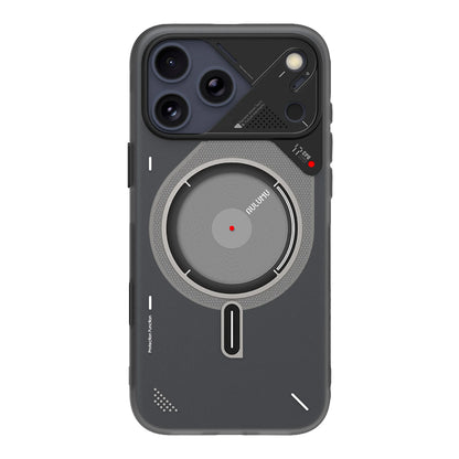 Aulumu A17 Frosted Case for iPhone 17 Pro / 17 Pro Max - Translucent Gray | Subtle Glow-in-the -Dark | MagSafe