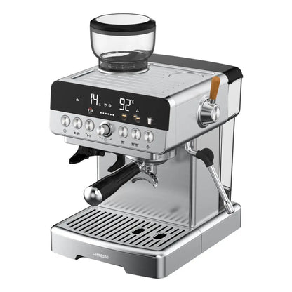 Lepresso CafféArtisan Semi-Automatic Coffee Machine with Dual Boiler System - Silver