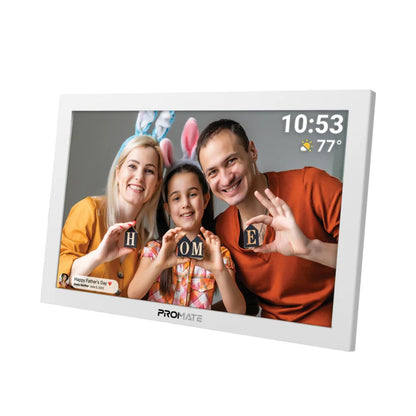 Promate Memoria-10 - 10.1" Vibrant Full HD Smart Multimedia Wi-Fi Digital Photo Frame