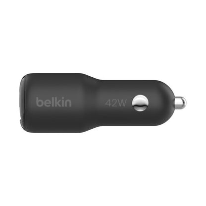 Belkin Dual Car Charger 42W - 30W USB-C Port + 12W USB-A Port