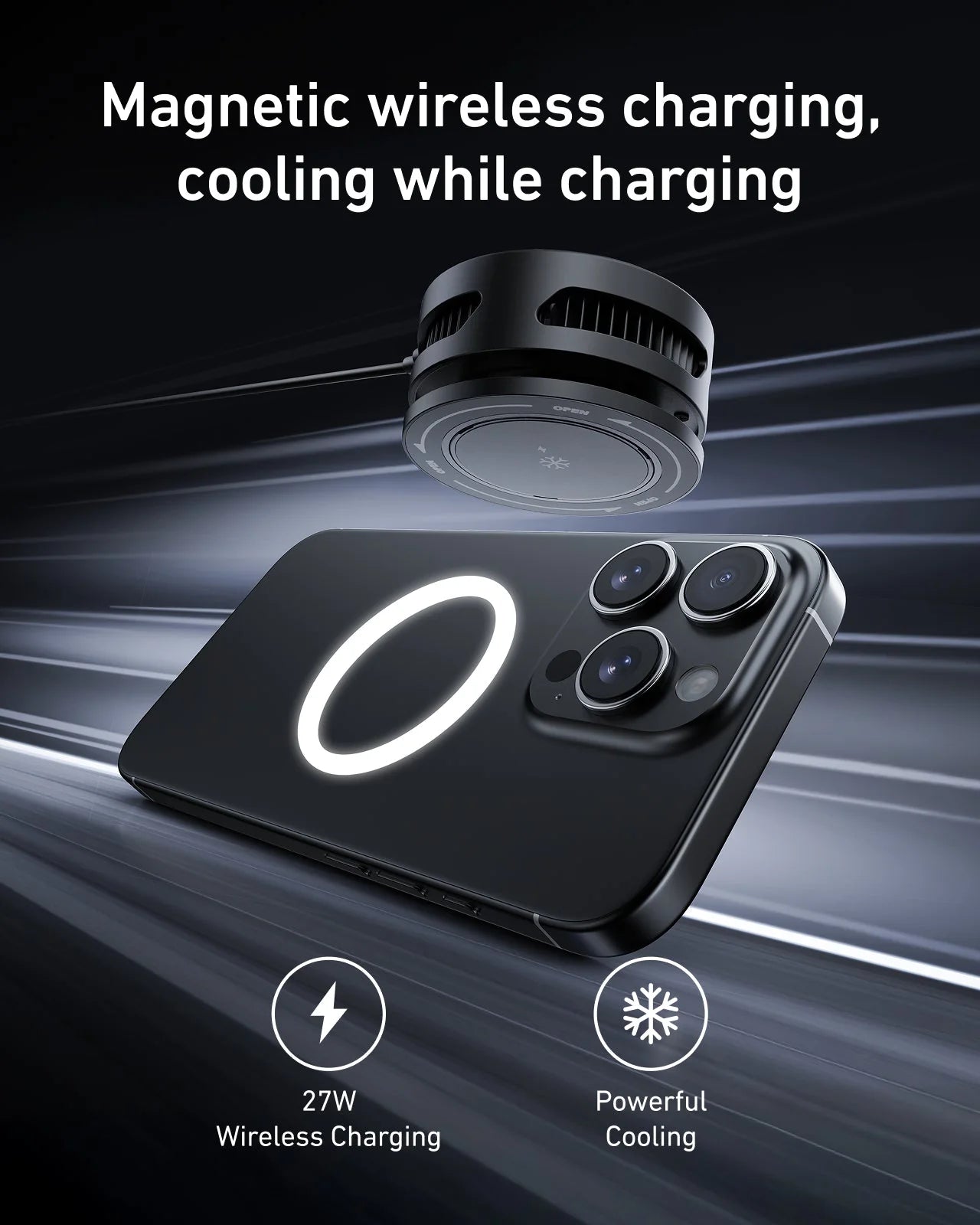 TELESIN Magnetic Phone Cooler Pro