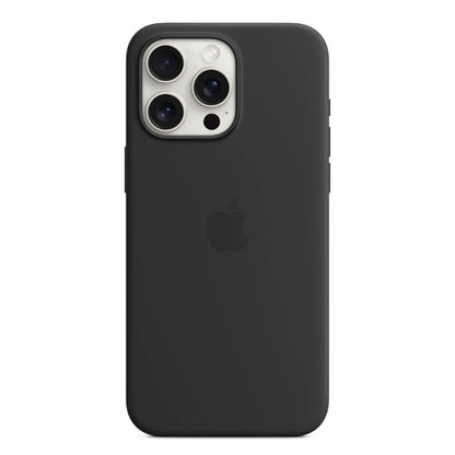 Apple iPhone 15 Pro Max Silicone Case with MagSafe - Black - IC