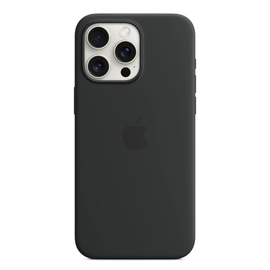 Apple iPhone 15 Pro Max Silicone Case with MagSafe - Black