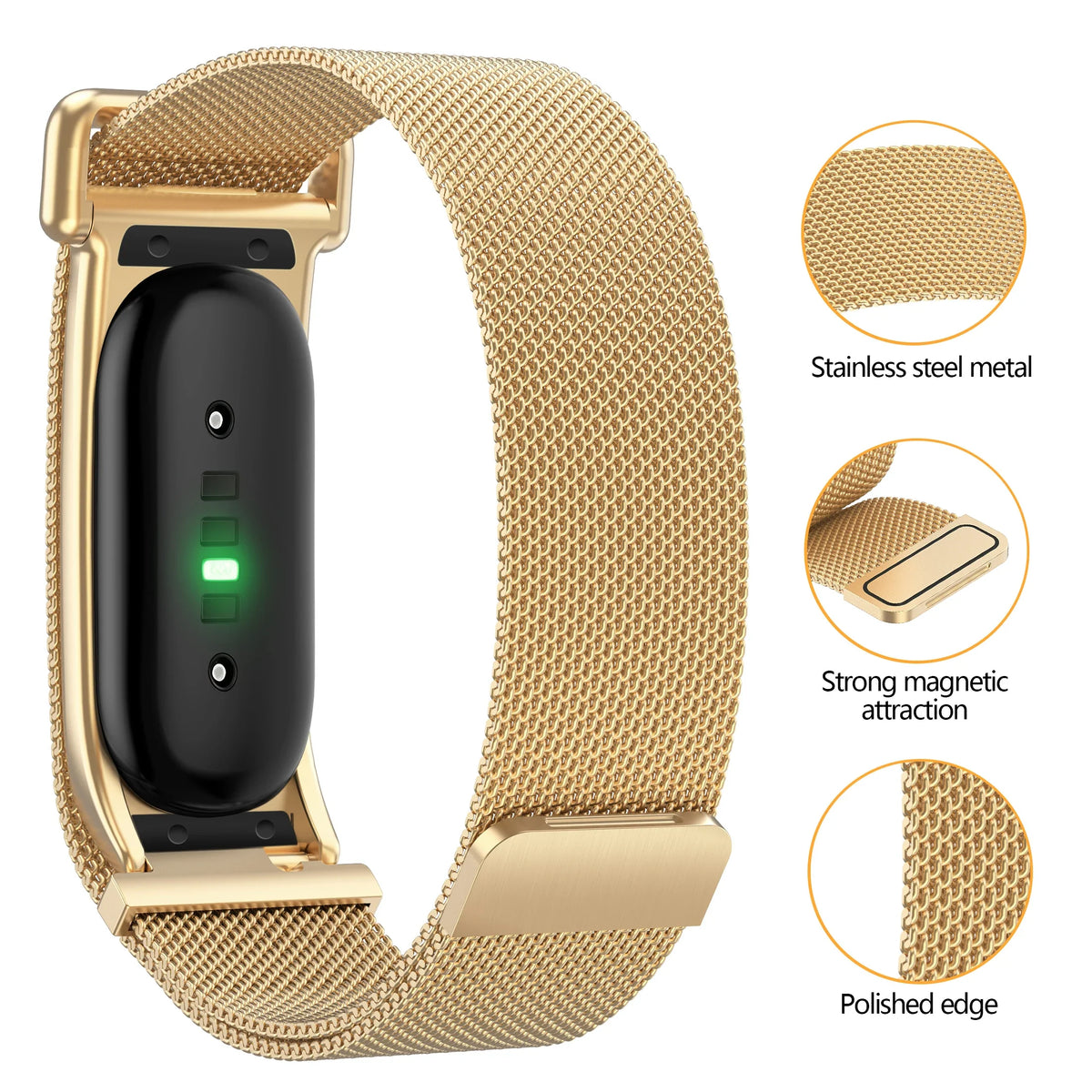 FitStraps Fitbit Air Milanese Mesh Strap – Magnetic Closure