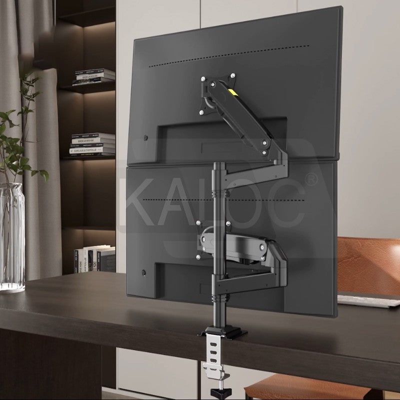 Kaloc DH200 STUDIO PRO Dual Monitor Arm, Gas Spring technology & USB Extension & Cable Management for 17 to 35 Inch Screens