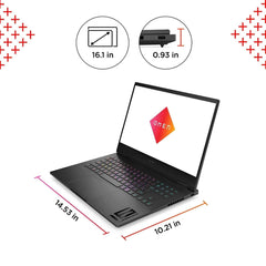 HP OMEN 16-XF0033 GAMING AMD RyzenTM 9 7940HS 16GB 512GB SSD 16.1" (1920x1080) 165Hz NVIDIA® RTX 4070 WIN11 - Pixel Zones