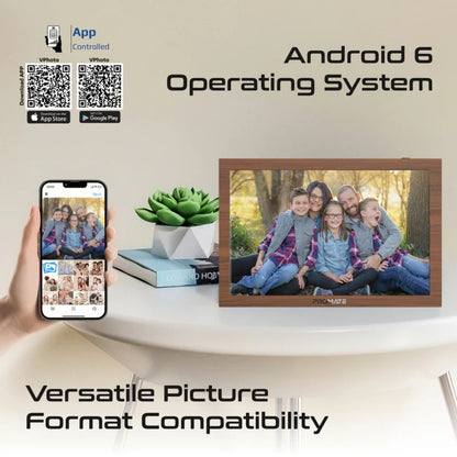 Promate Memoria-10 - 10.1" Vibrant Full HD Smart Multimedia Wi-Fi Digital Photo Frame