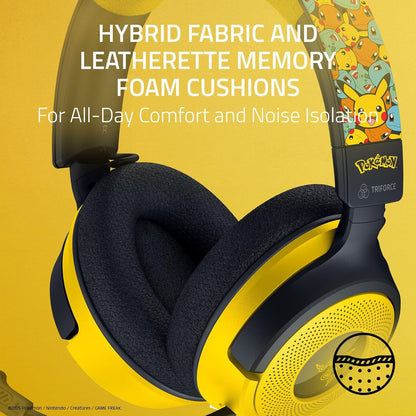 Razer Kraken V4 X Pokémon Kanto Starters Edition - Wired Gaming Headset
