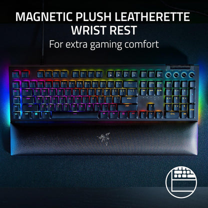 Razer BlackWidow V4 Green Switch - Wired Full-Size Mechanical Gaming Keyboard
