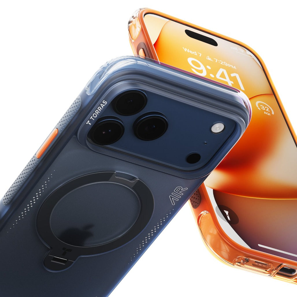 Torras Ostand Spin Q3 Air for iPhone 17 Pro - Horizon Orange