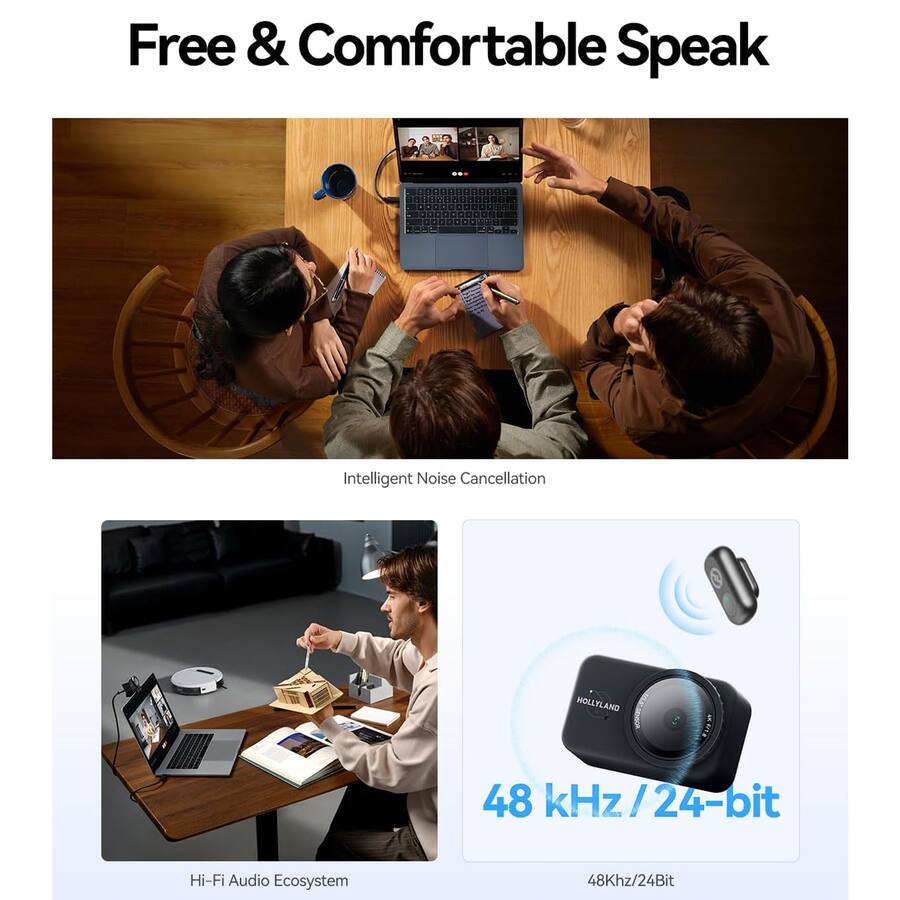 Hollyland Lyra UHD 4K Webcam Streaming Combo with LARK A1 TX