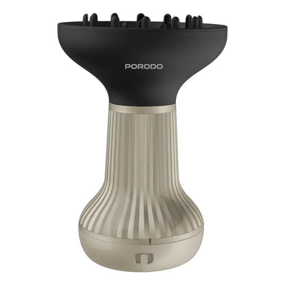 Porodo Portable High-Speed Hair Diffuser and Dryer for Curly Hair - Black & Gold