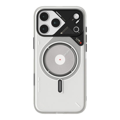 Aulumu A17 Frosted Case for iPhone 17 Pro / 17 Pro Max - Translucent Gray | Subtle Glow-in-the -Dark | MagSafe