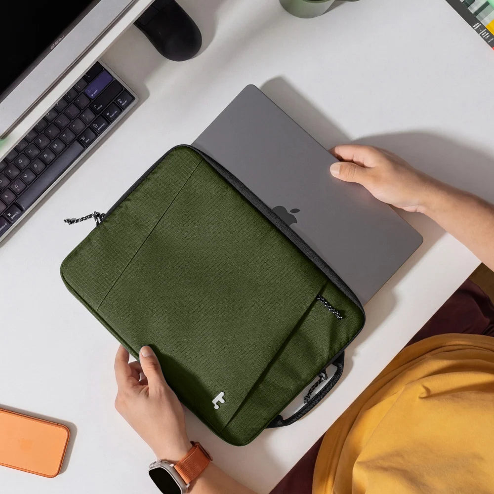 Tomtoc Essence-A35 Protective Laptop Sleeve for 14 inch New MacBook Pro - Green