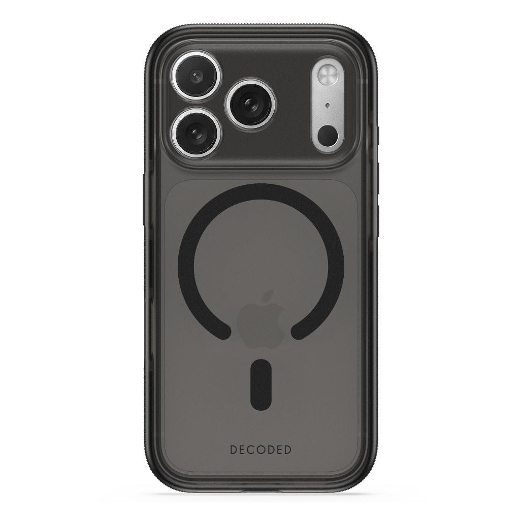 Decoded DropTec Clear Case - Frosted Black - iPhone 18 Pro/18 Pro Max