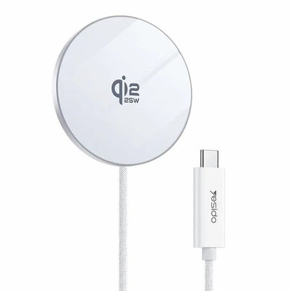 Yesido DS41 Qi2.2 25W Magnetic Wireless Charger - White