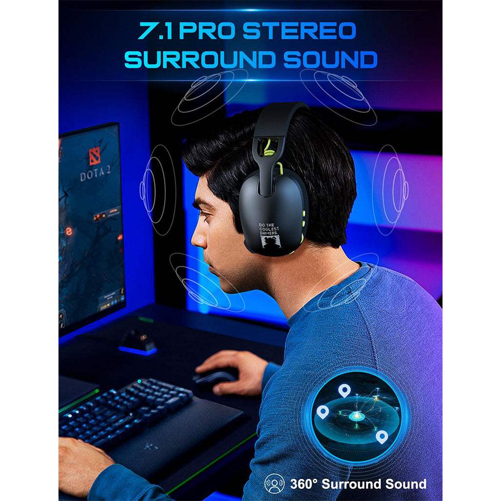 ONIKUMA B2 Headset Bluetooth 5.3 | 2.4G | Wireless | Wired Three Mode Lightweight E-Sports Gaming Headphone