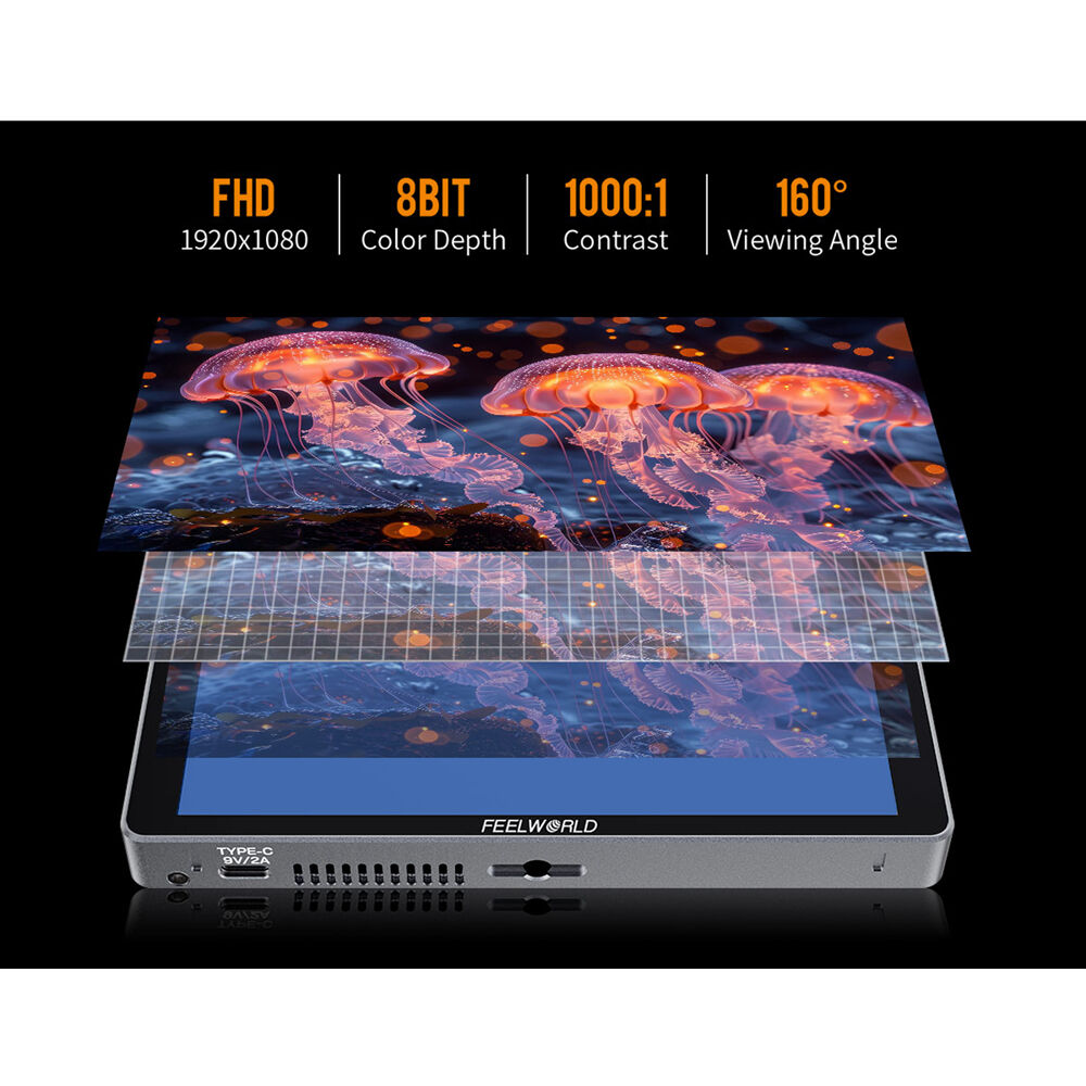 FeelWorld P6XL 6" On-Camera Field Monitor with Built-In Battery