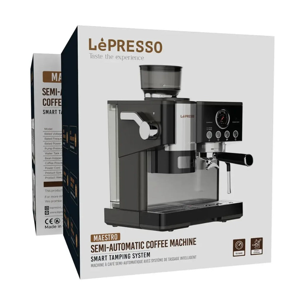 Lepresso Semi-Automatic Coffee Machine - Black - LPYKFY22D01BK