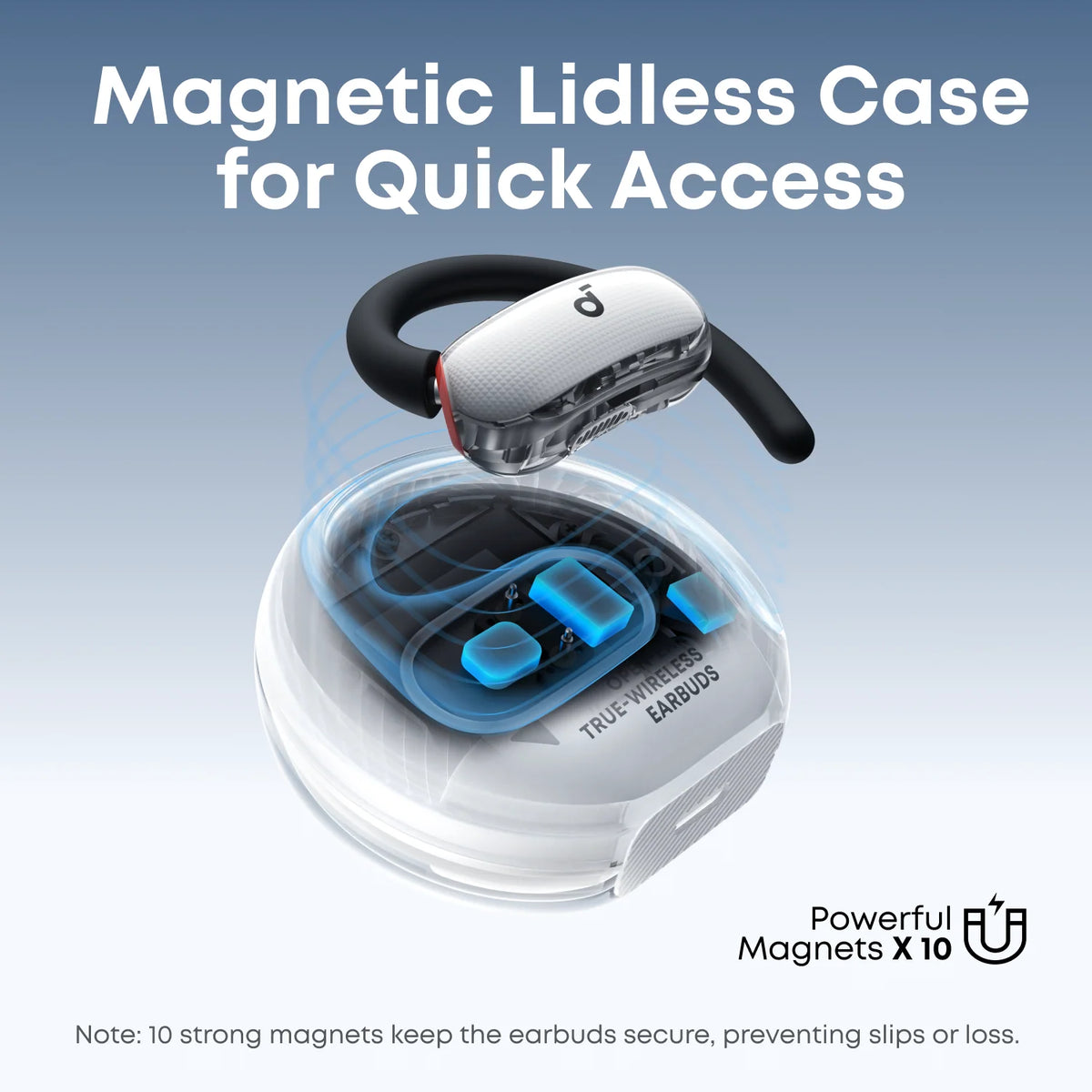 Soundcore by Anker V40i | Comfortable Fit and Clear Sound, Lidless Case