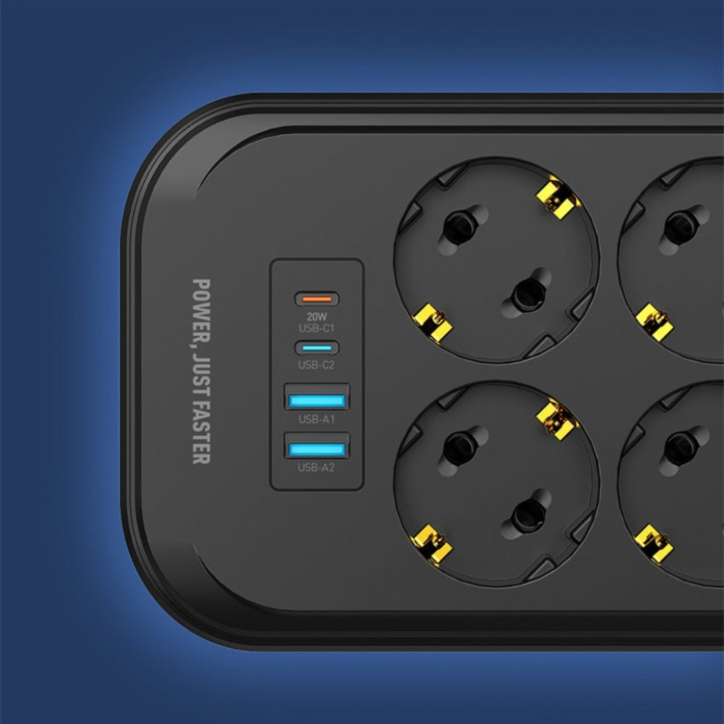 LDNIO Power Strip USB-C 6 Outlets - SE6403C