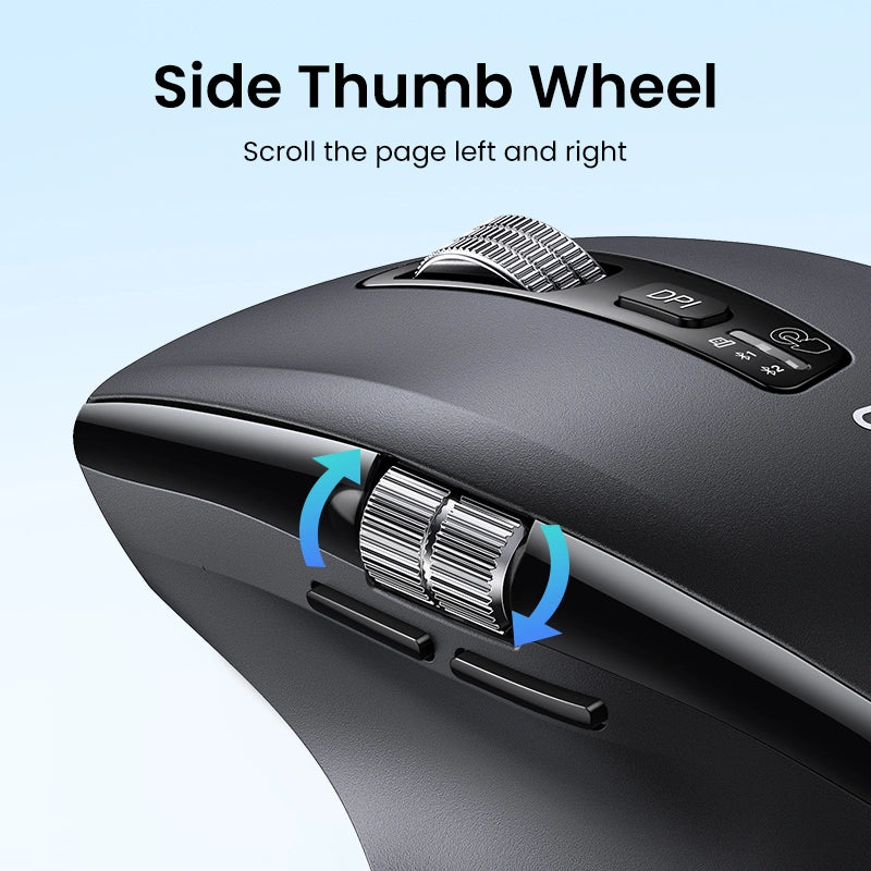 UGREEN Thumb Wheel & Side Scrolling Multi-Mode Wireless Bluetooth Mouse – M751 – 45792