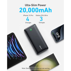 Anker Nano Power Bank 20000mAh 30W Built-In USB-C Cable - A1387H11