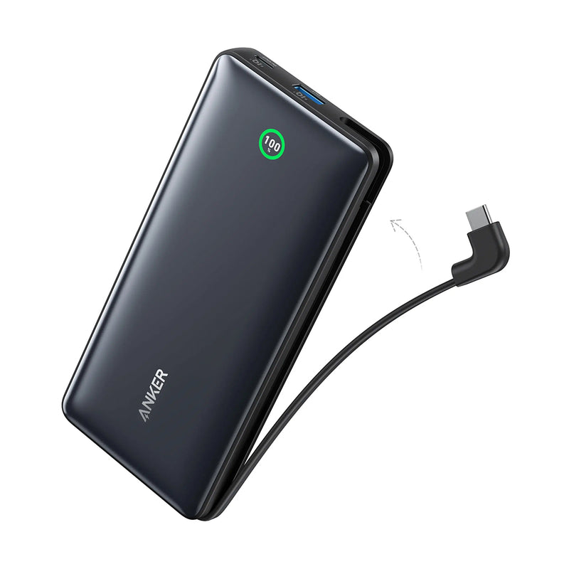 Anker Nano Power Bank 20000mAh 30W Built-In USB-C Cable - A1387H11